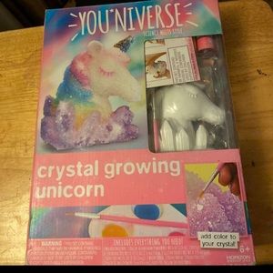Crystal growing unicorn